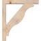 Ekena Millwork Funston Block Smooth Bracket w/ Offset Brace, Douglas Fir, 5 1/2"W x 34"D x 38"H BKT0604X34X38FST05SDF - alternate 2